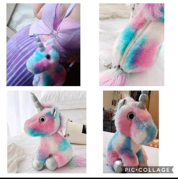 Unicorn plushie purse - Picture 7 of 11